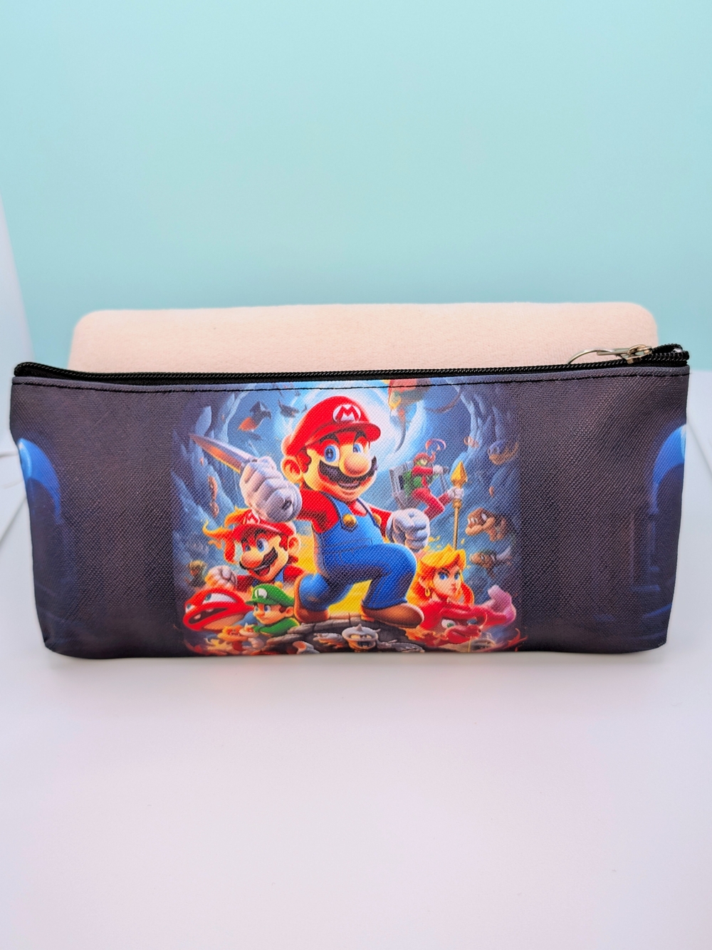 Super Mario Themed Zippered Pencil Pouch